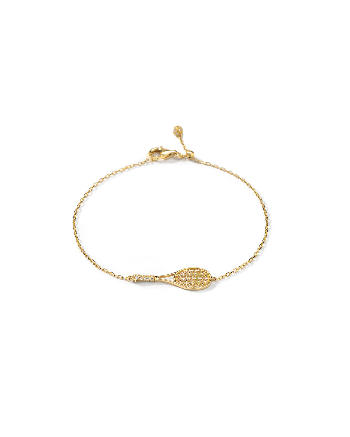 Solea Diamond Tennis Racket Bracelet