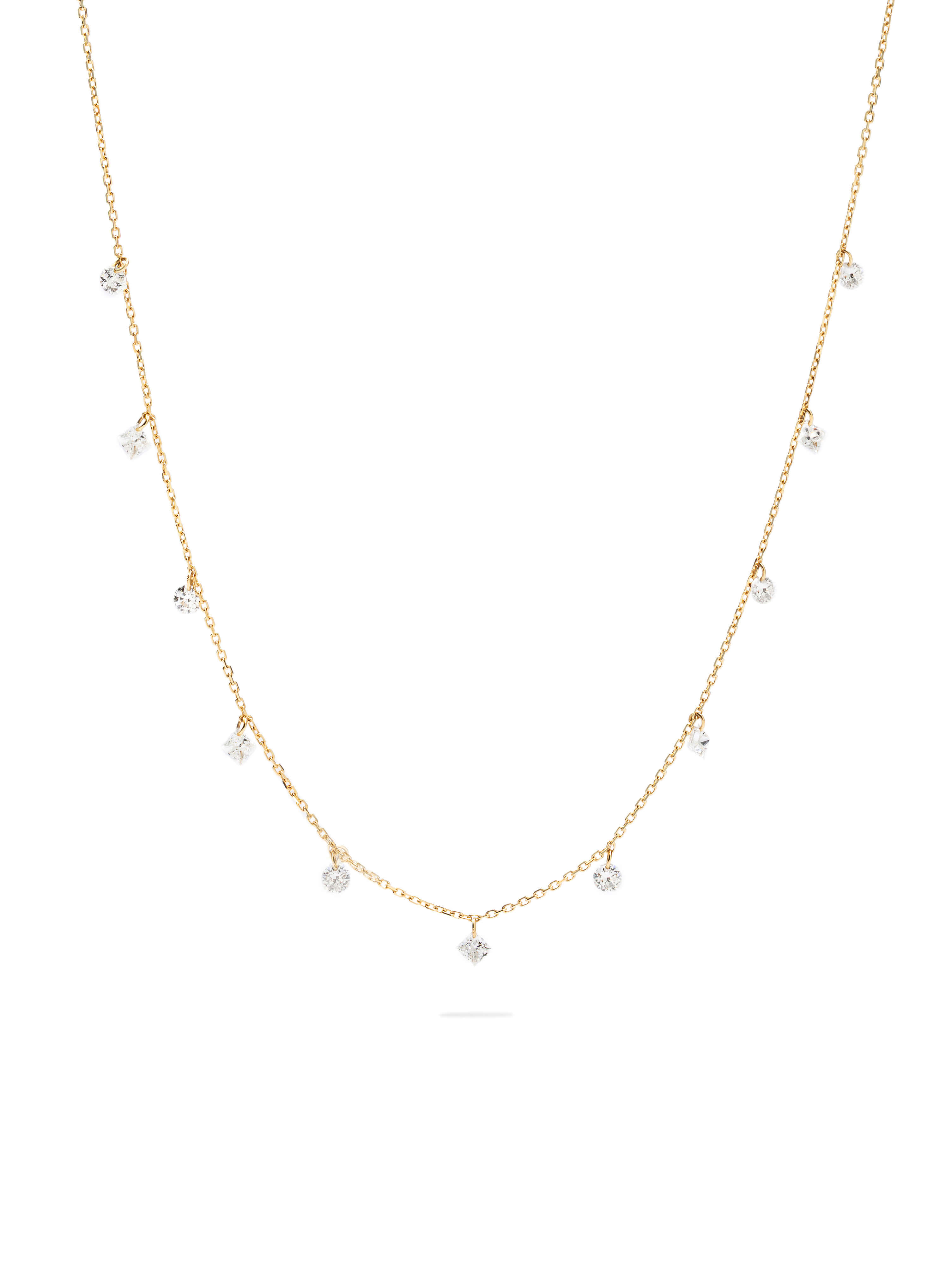 Elysia Diamond Station Necklace