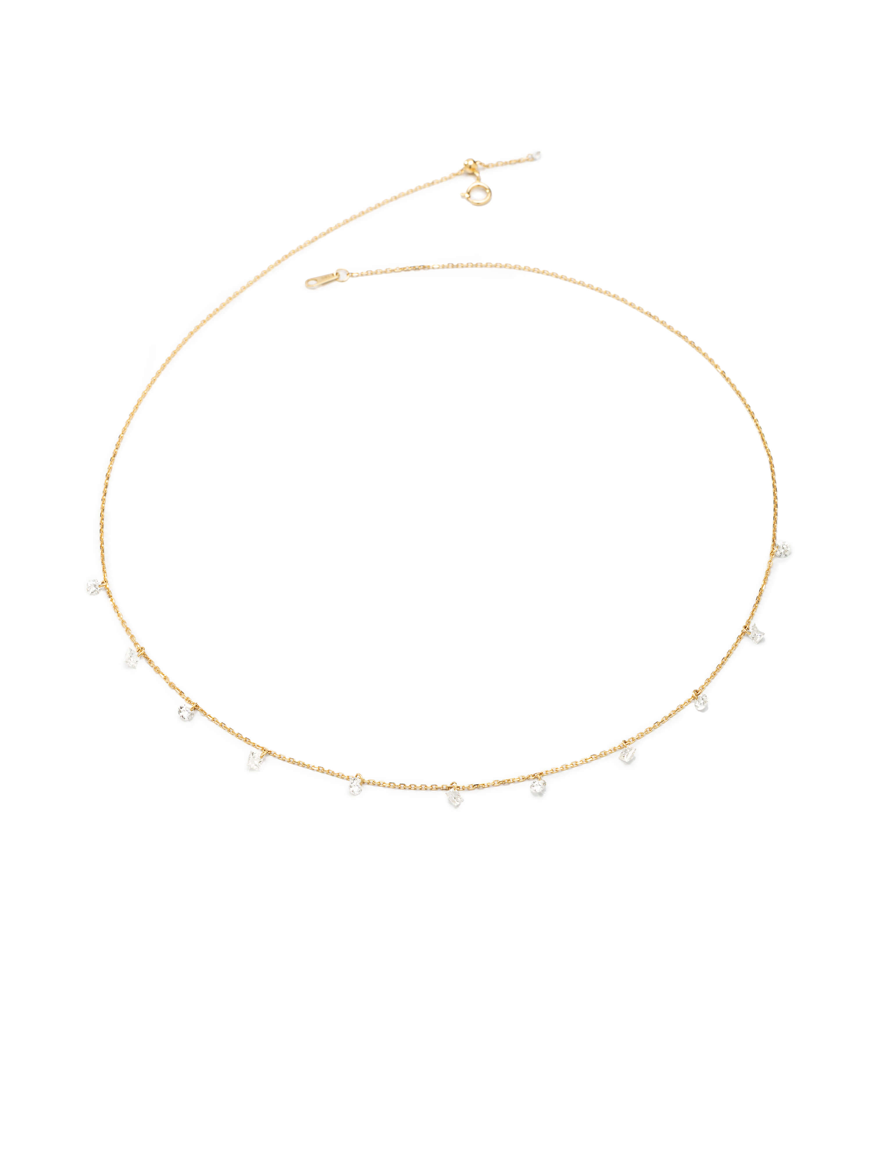 Elysia Diamond Station Necklace