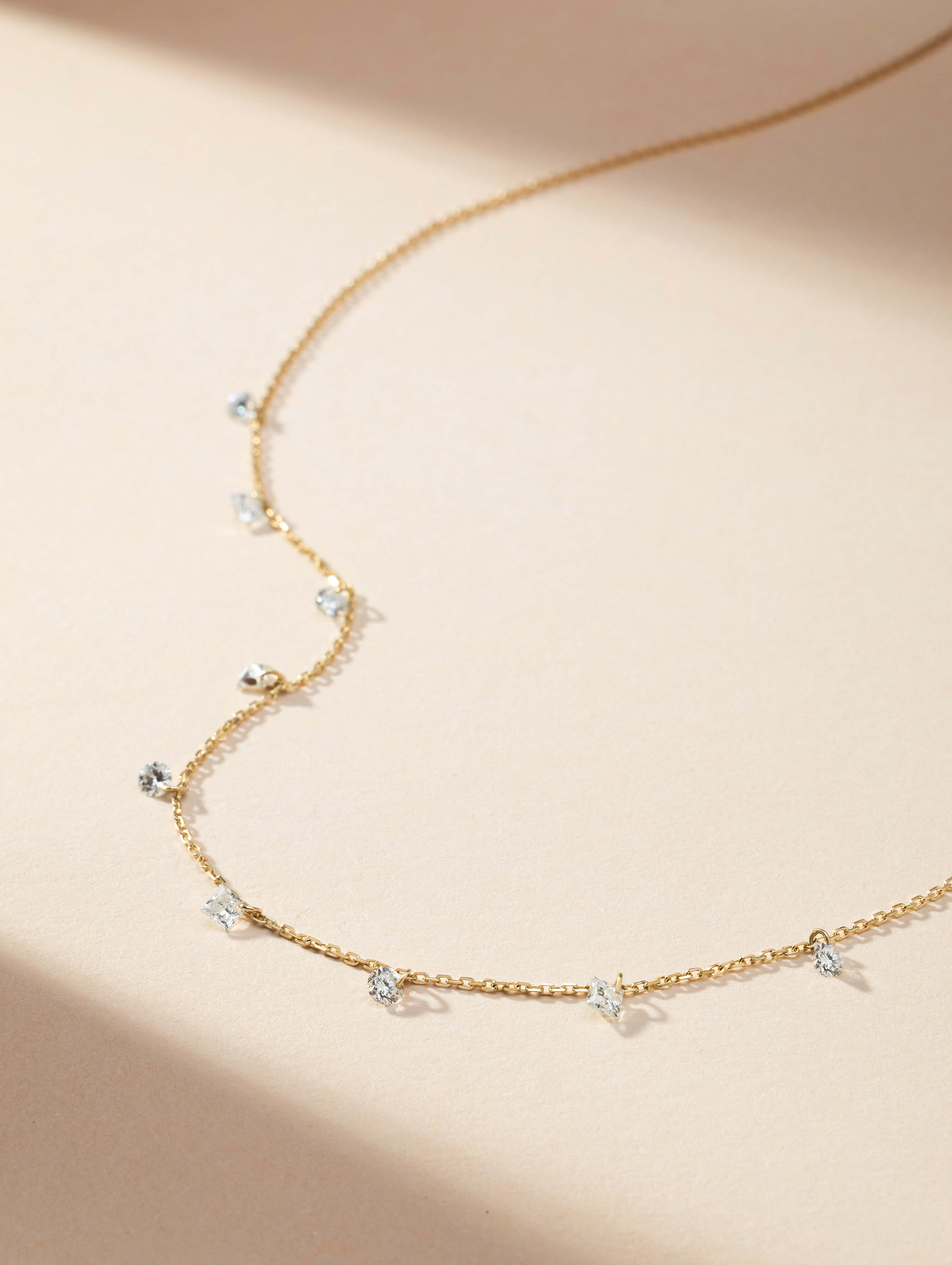 Elysia Diamond Station Necklace