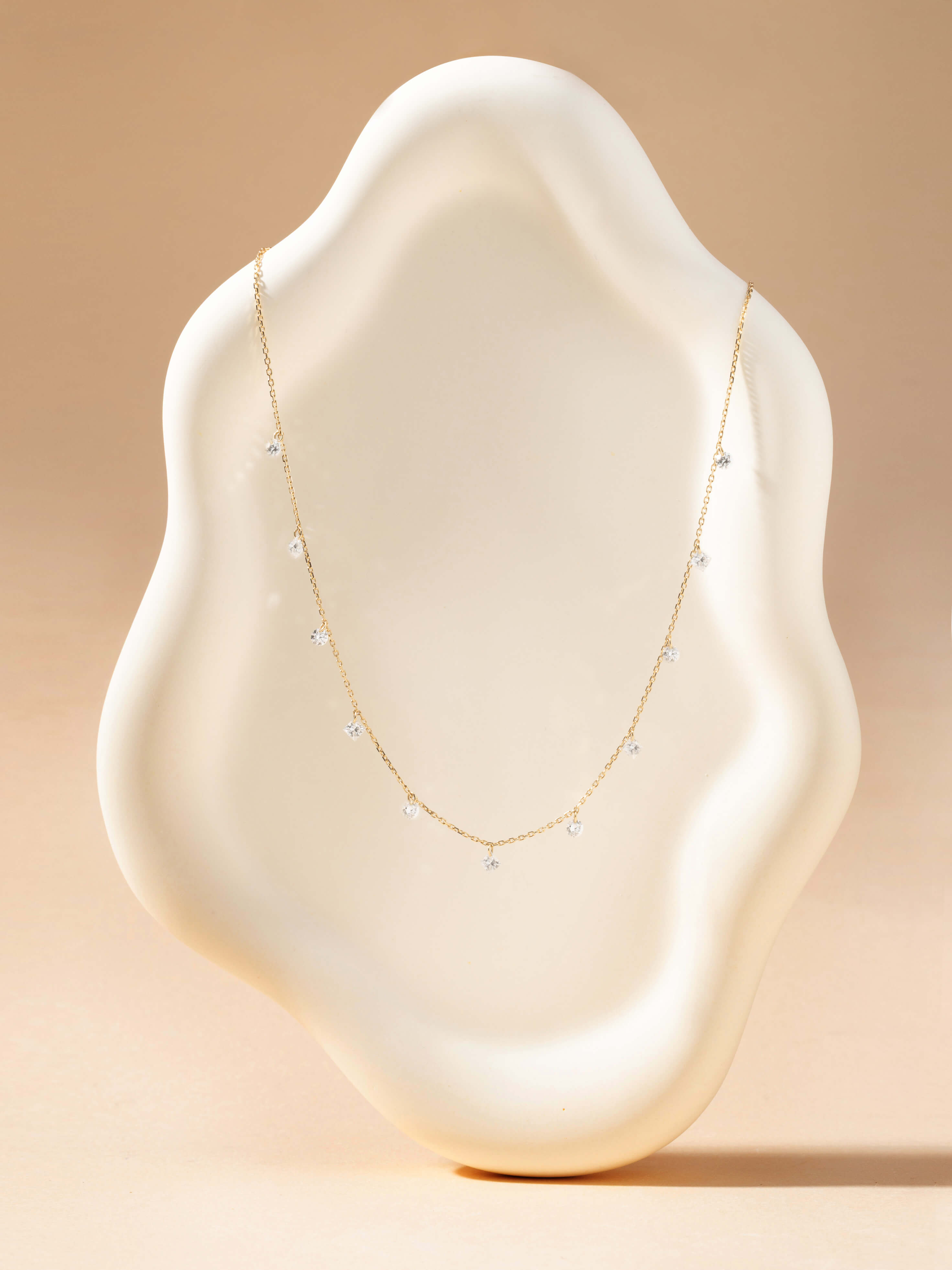 Elysia Diamond Station Necklace