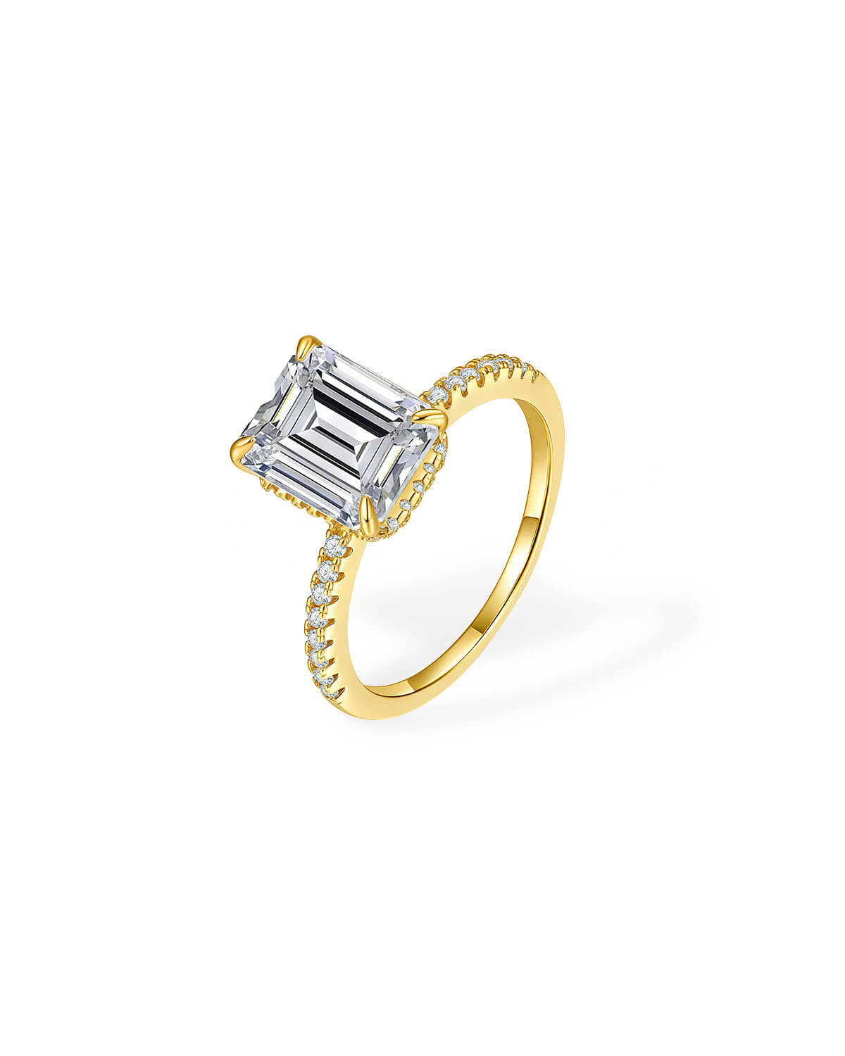 Eternal Clarity – 3ct Emerald Cut Diamond Ring