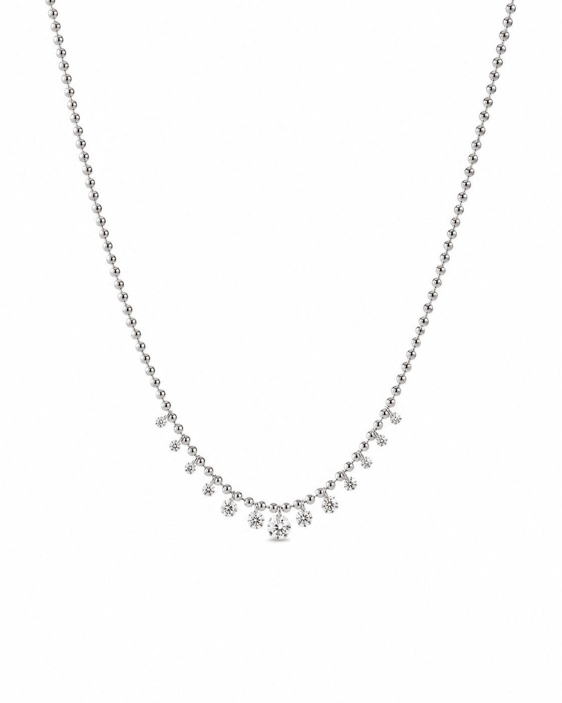 Elarisse Graduated Diamond Dangle Necklace