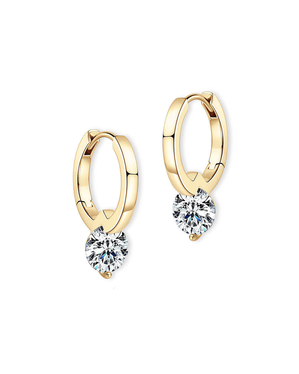 Solus Halo- 1 Carat Charm Earrings-Opreshyne