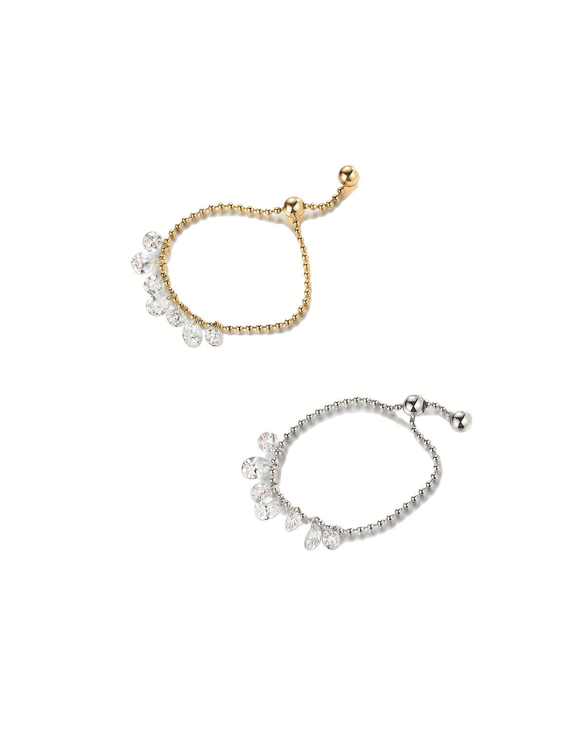 Celeste Arc – Pear Shaped Diamond Ring Adjustable