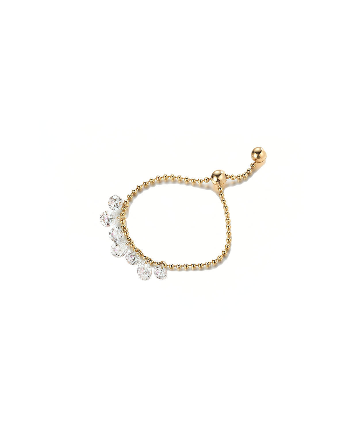 Celeste Arc – Pear Shaped Diamond Ring Adjustable