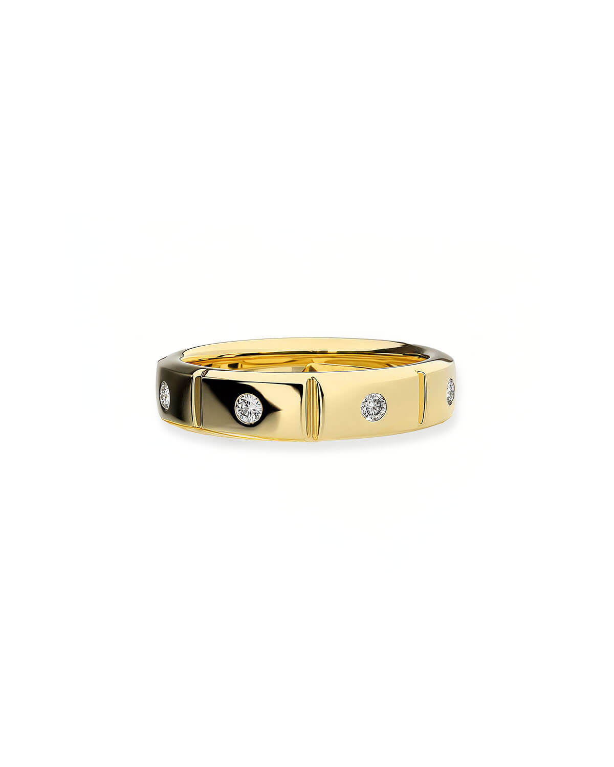 Affordable Promise Rings | Etched Gold Couple Rings