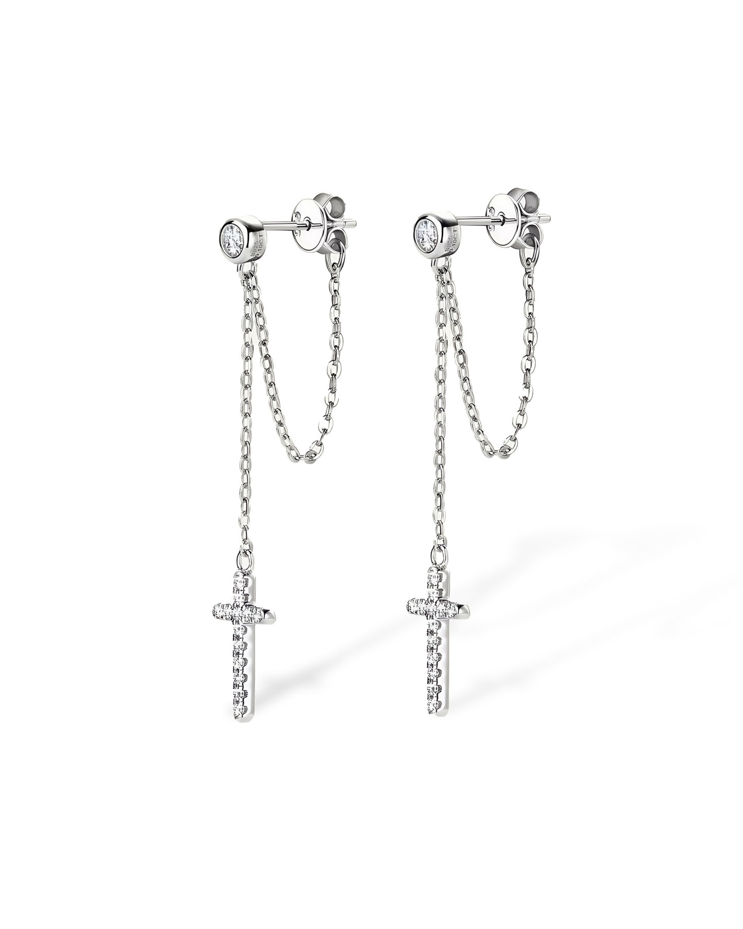 Celeste Cross – Dangle Chain Style