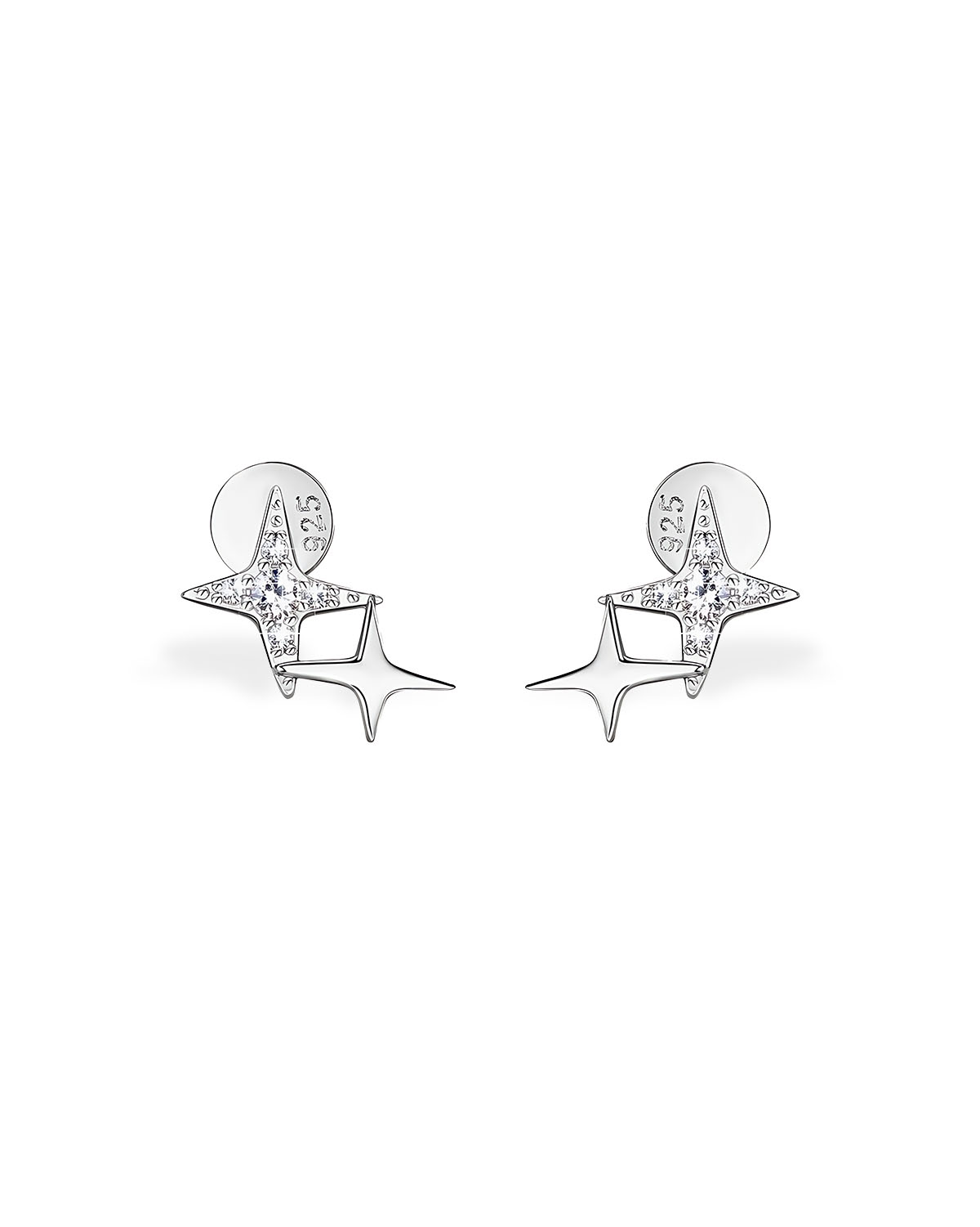 Celeste Duo-Star Stud Earrings