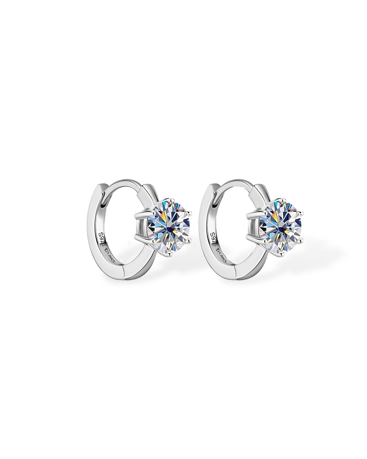 Celina Brill – 1 Carat Classic Hoop Earrings