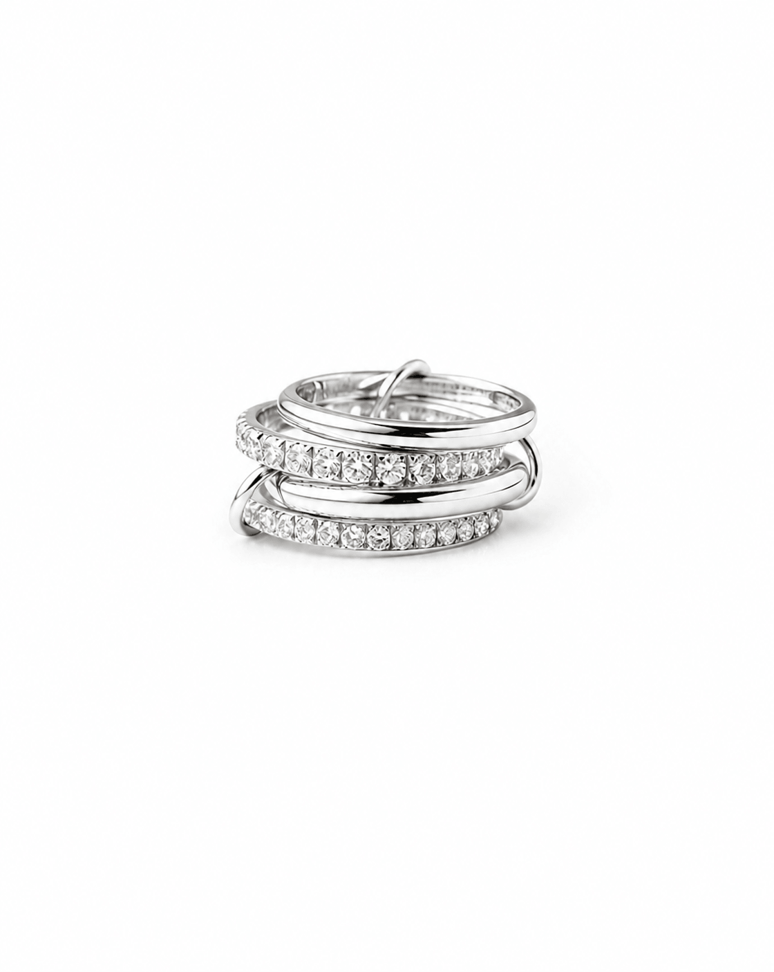 Serelle Linked Diamond Multi-Band Ring