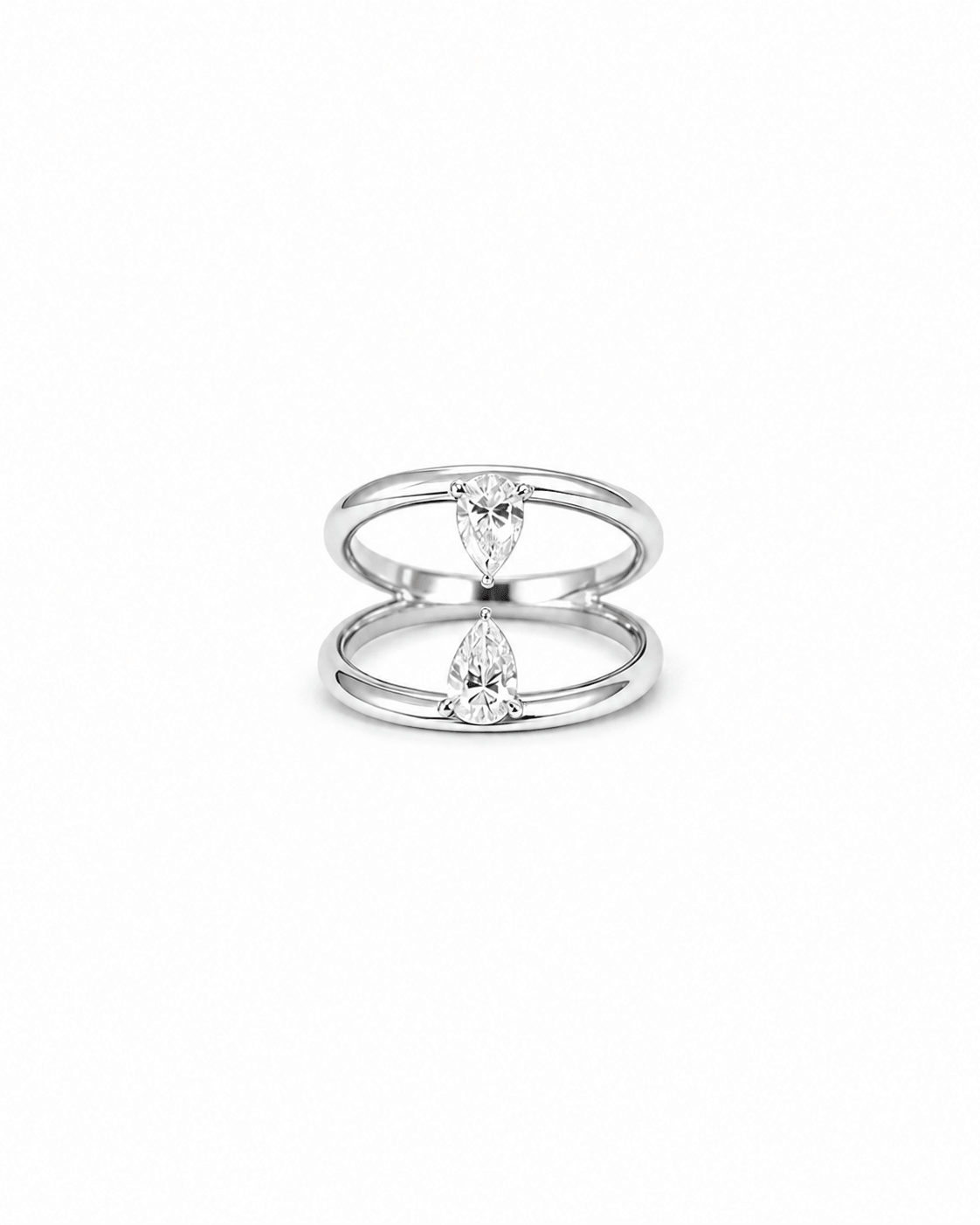 Aveline Twin Pear Diamond Ring