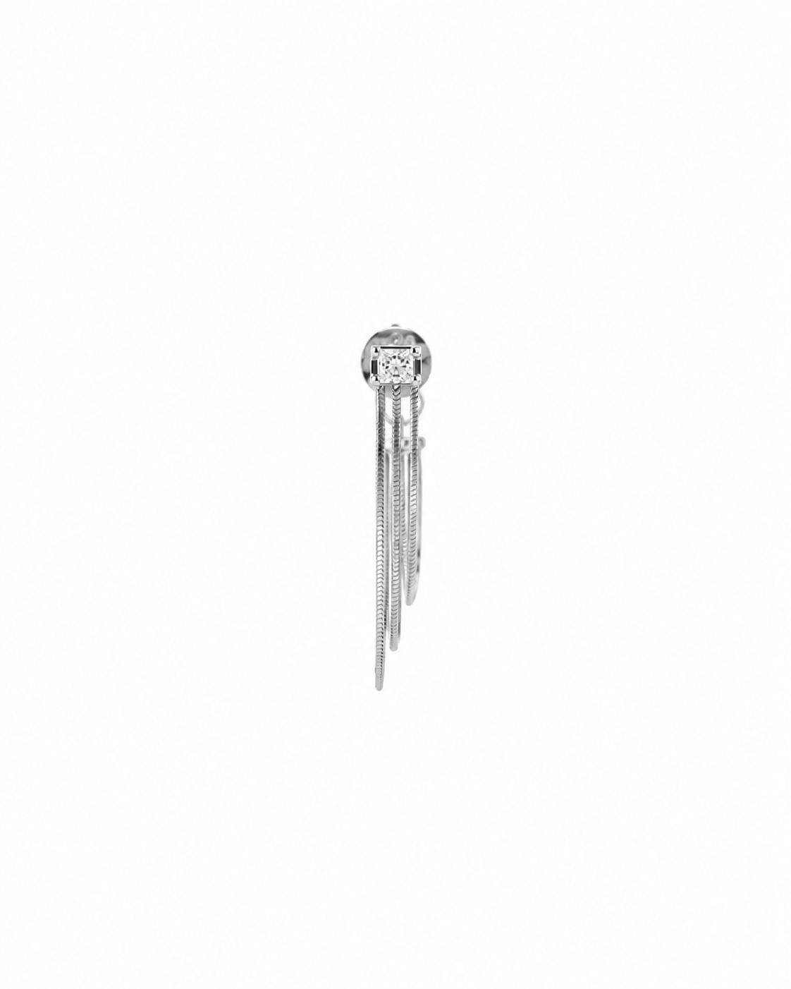 Caelisse Princess Tassel Diamond Earrings
