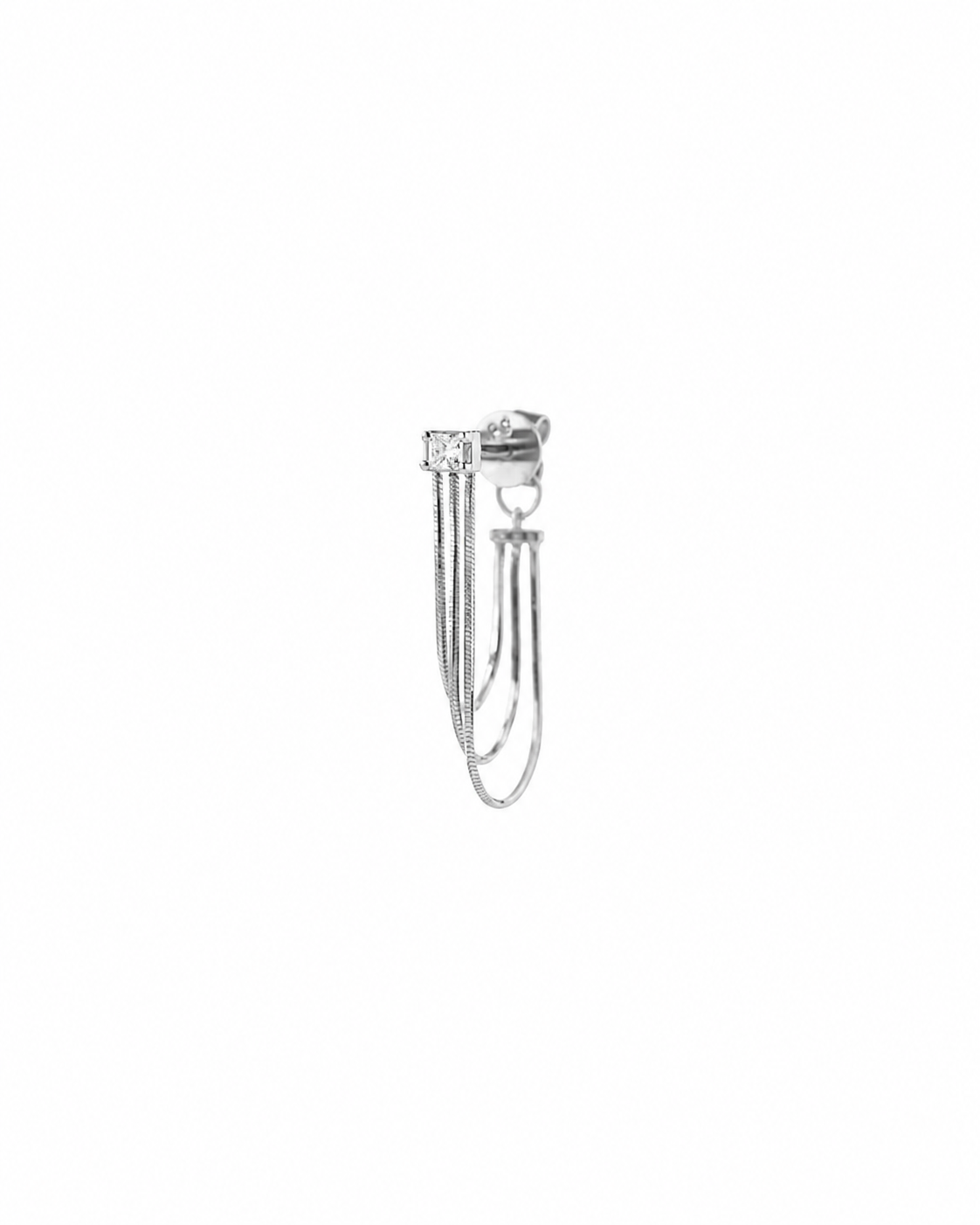 Caelisse Princess Tassel Diamond Earrings