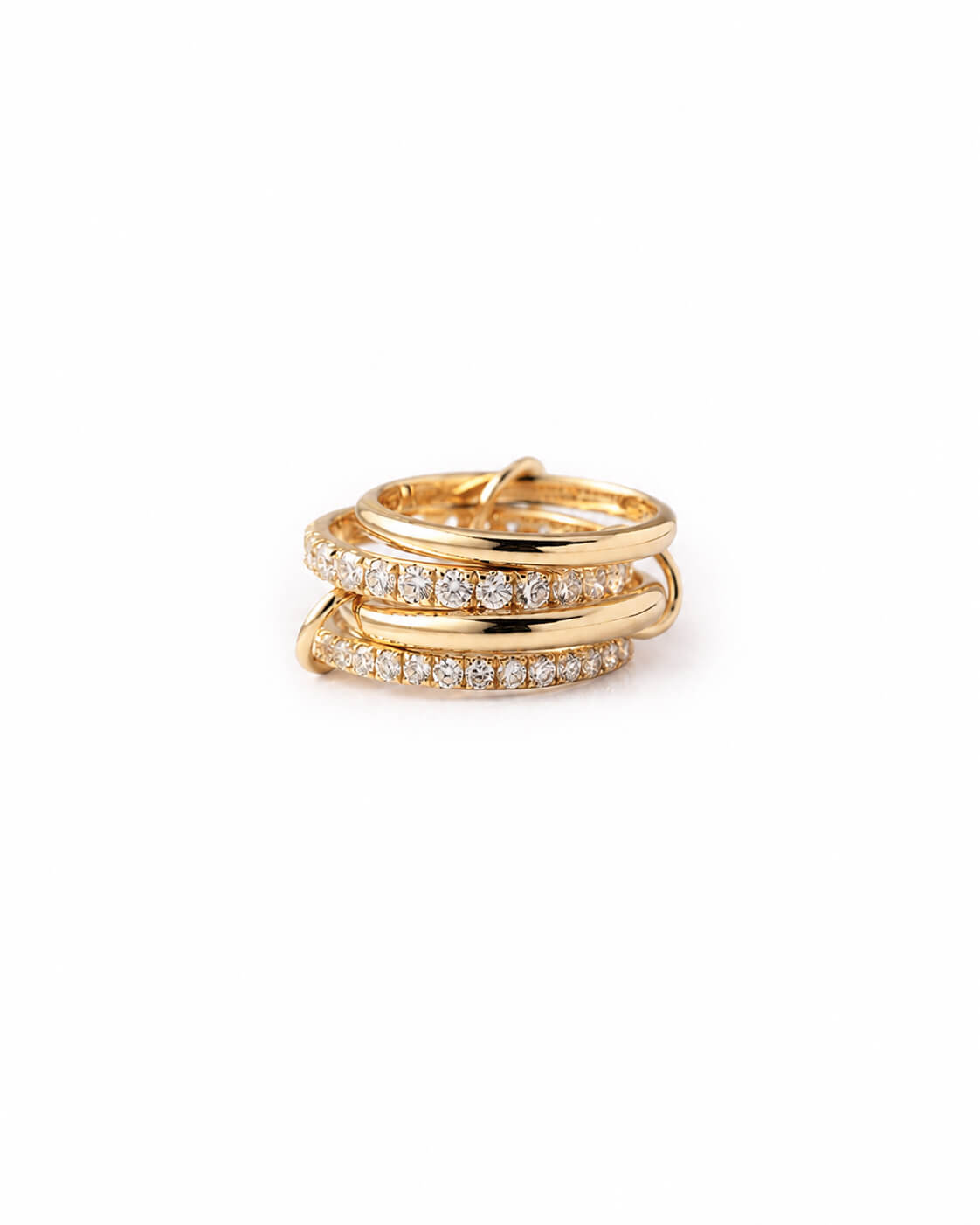 Serelle Linked Diamond Multi-Band Ring