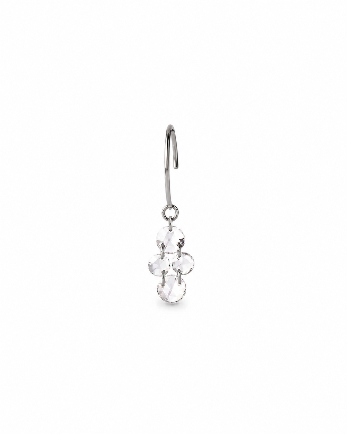 Velmira Cascade Round Diamond Earrings