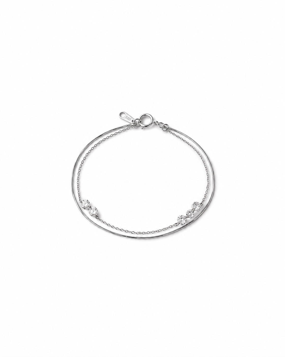 Astra Beam – Triple Diamond Layered Bracelet