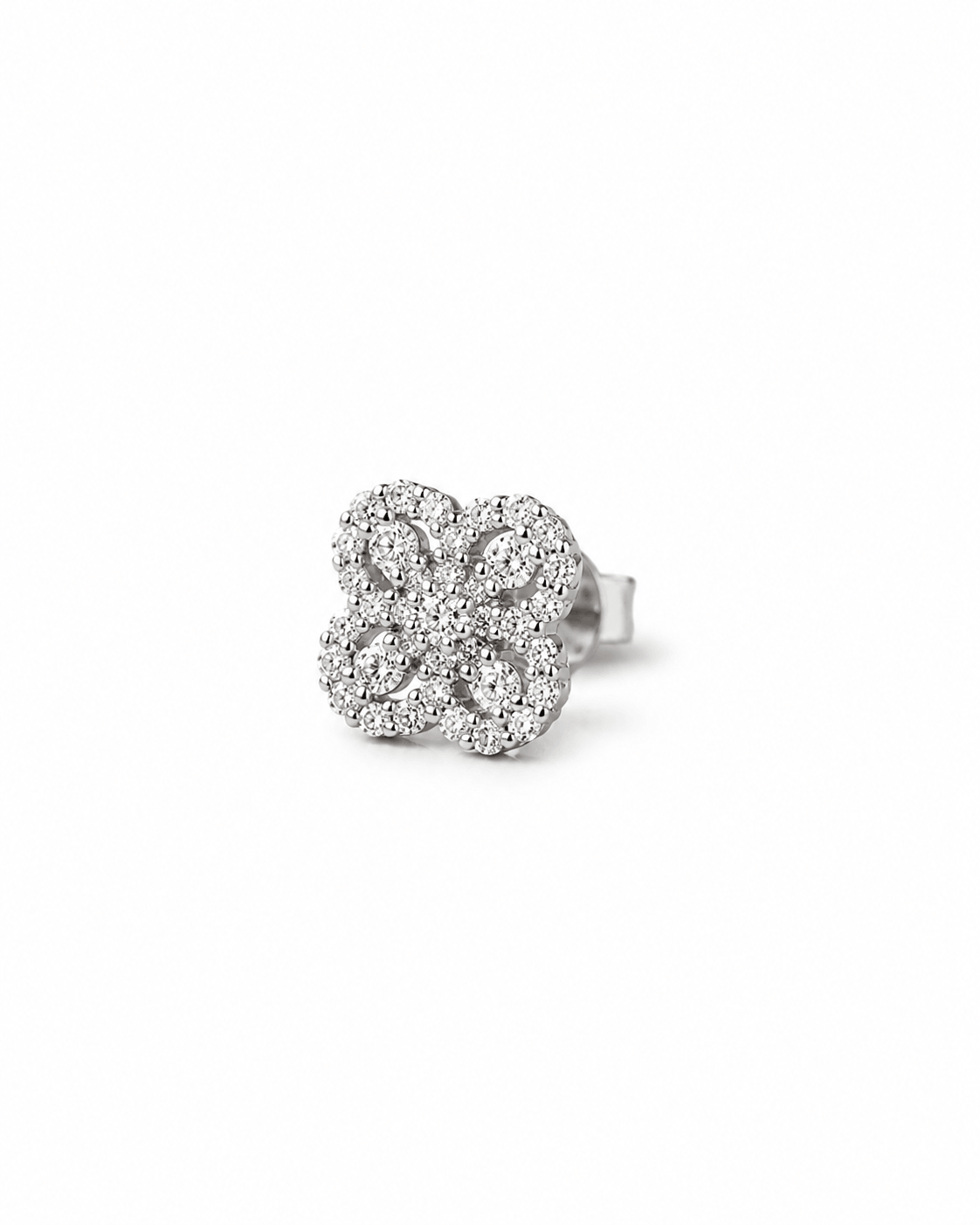 Fiorenne Petal Lab Diamond Stud Earrings