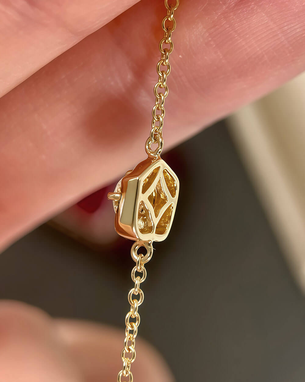 Sol Bean – Petite Bezel Diamond Bracelet