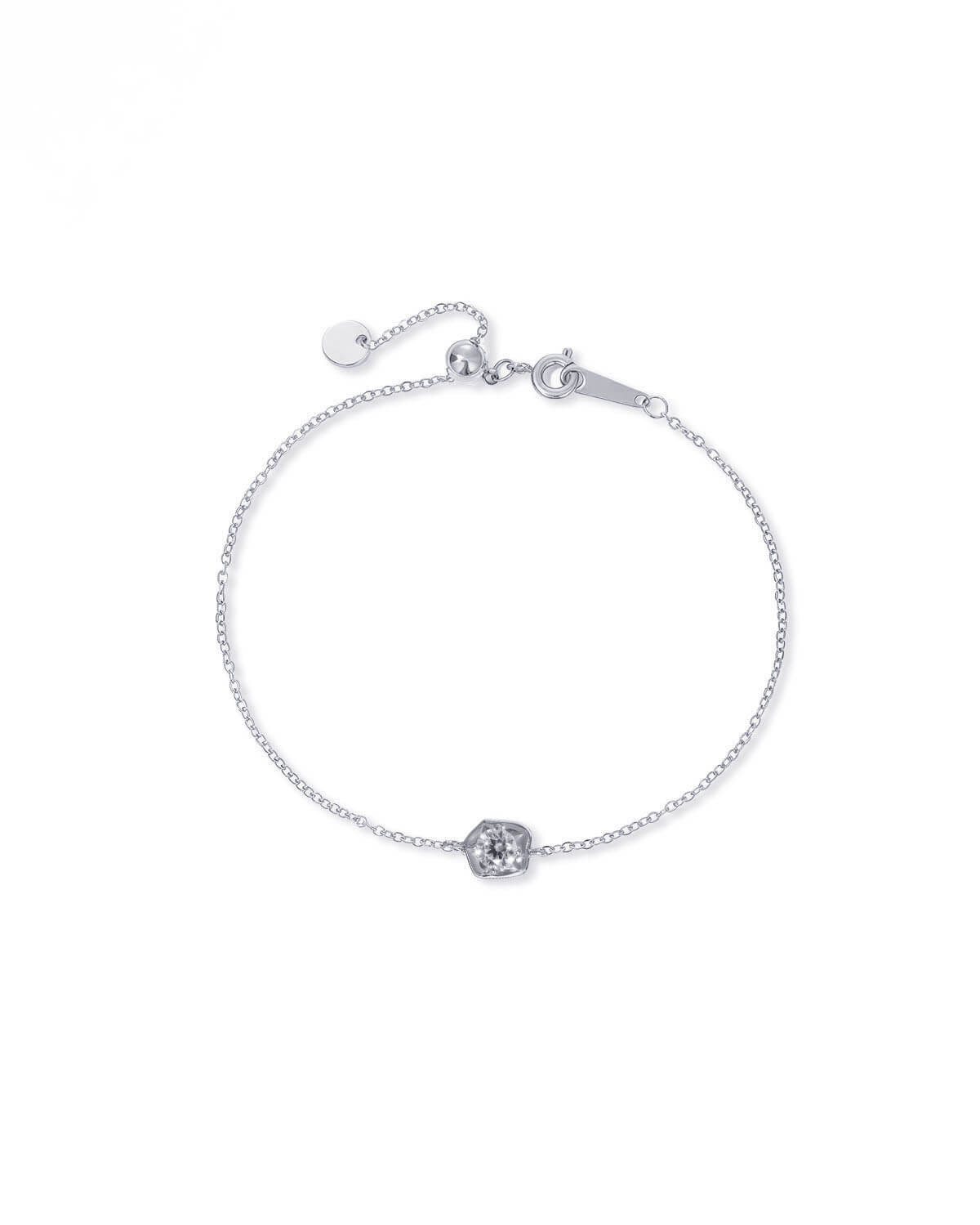 Sol Bean – Petite Bezel Diamond Bracelet