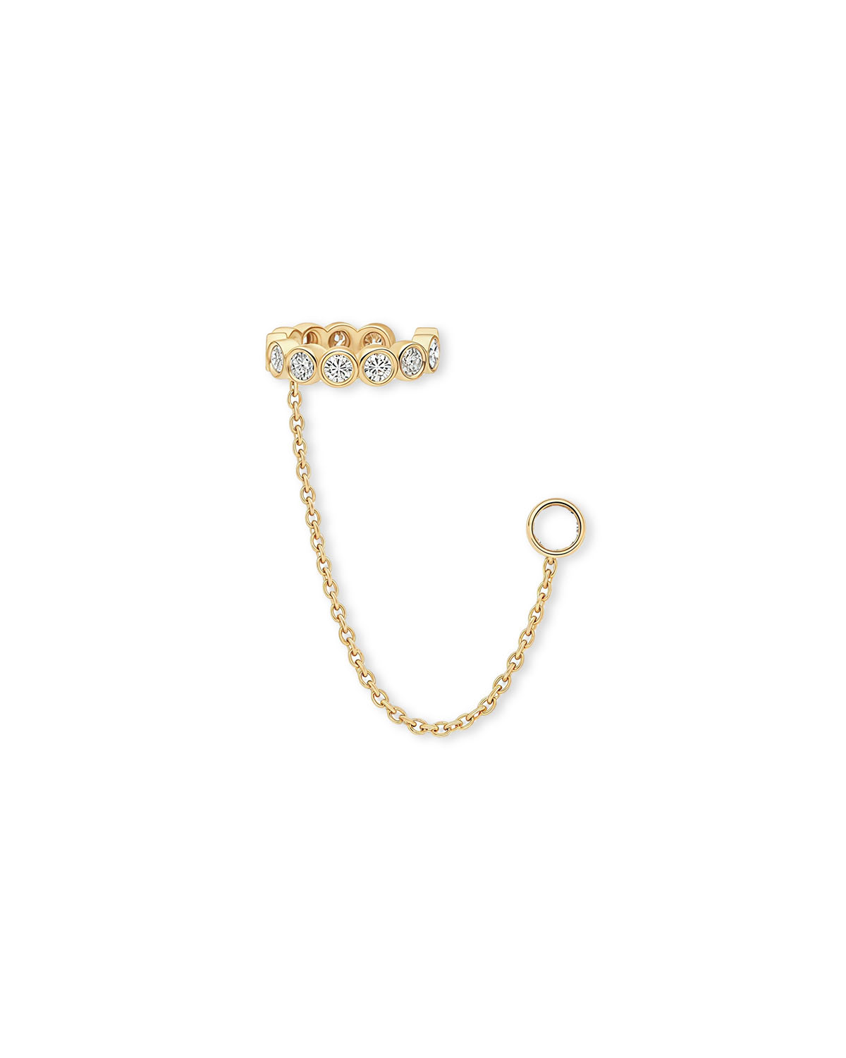 Aura Diamond Chain Cuff Earring