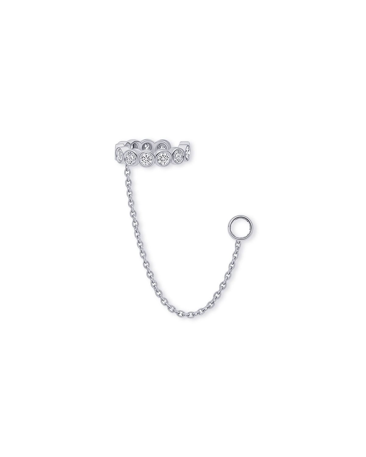 Aura Diamond Chain Cuff Earring