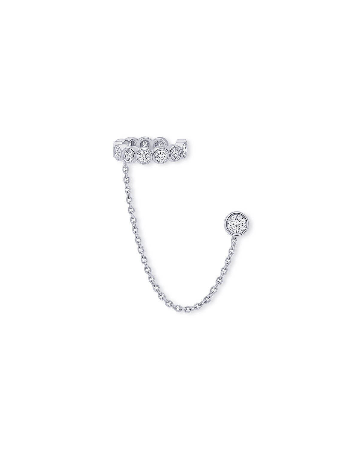 Aura Diamond Chain Cuff Earring