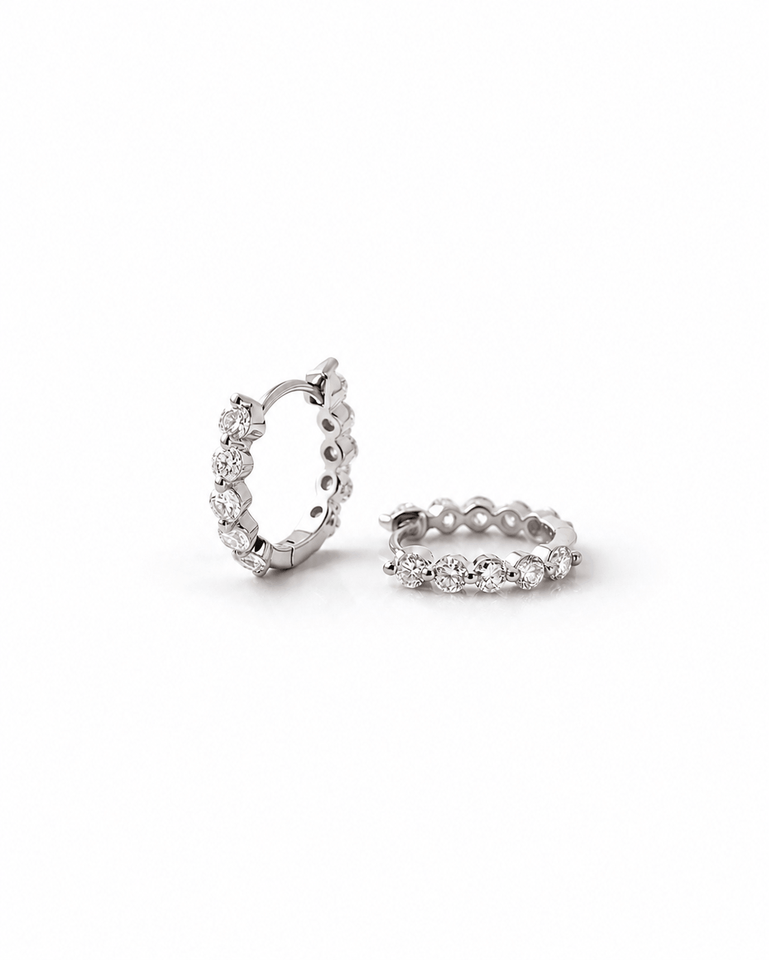Zorevia Round Lab Diamond Hoop Earrings