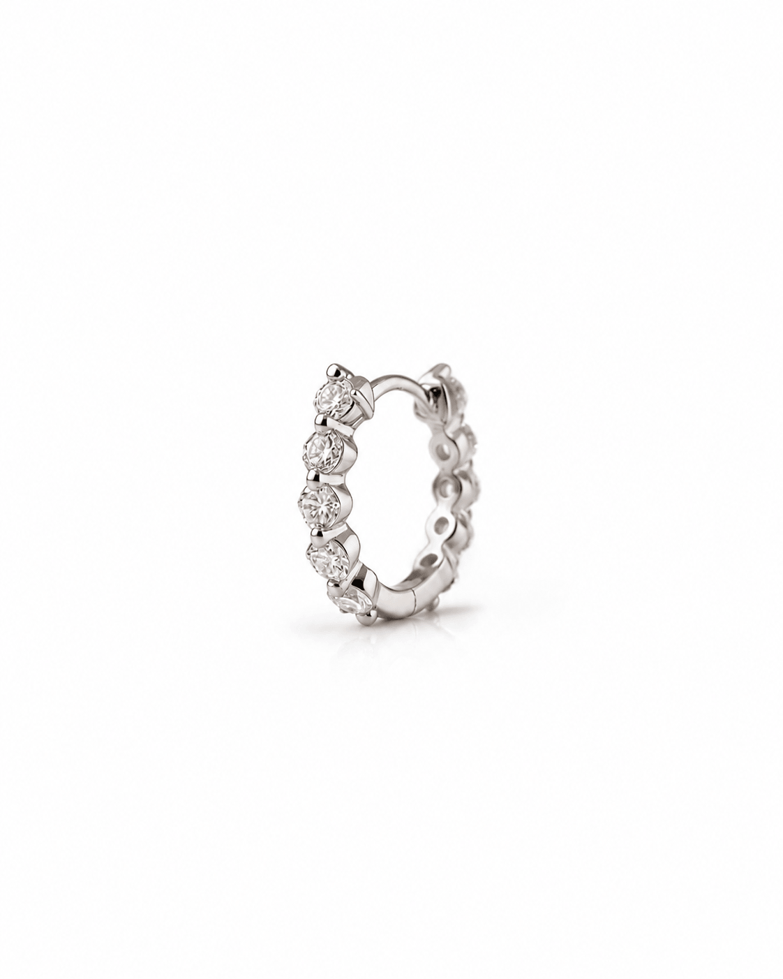 Zorevia Round Lab Diamond Hoop Earrings