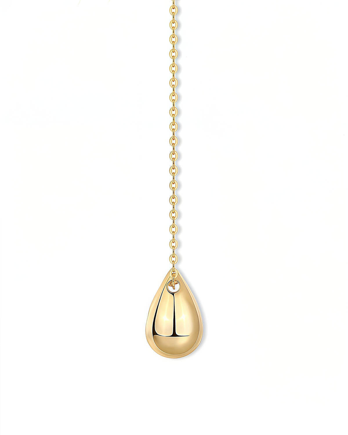 Diamond Pendant Necklace Gold – Waterdrop Moissanite Design-Opreshyne