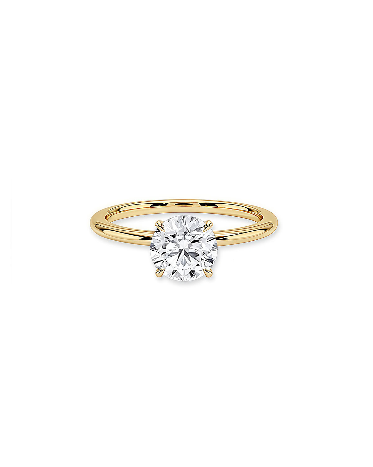 Diamond Ring Gold Ring – 1 Carat Moissanite-Opreshyne