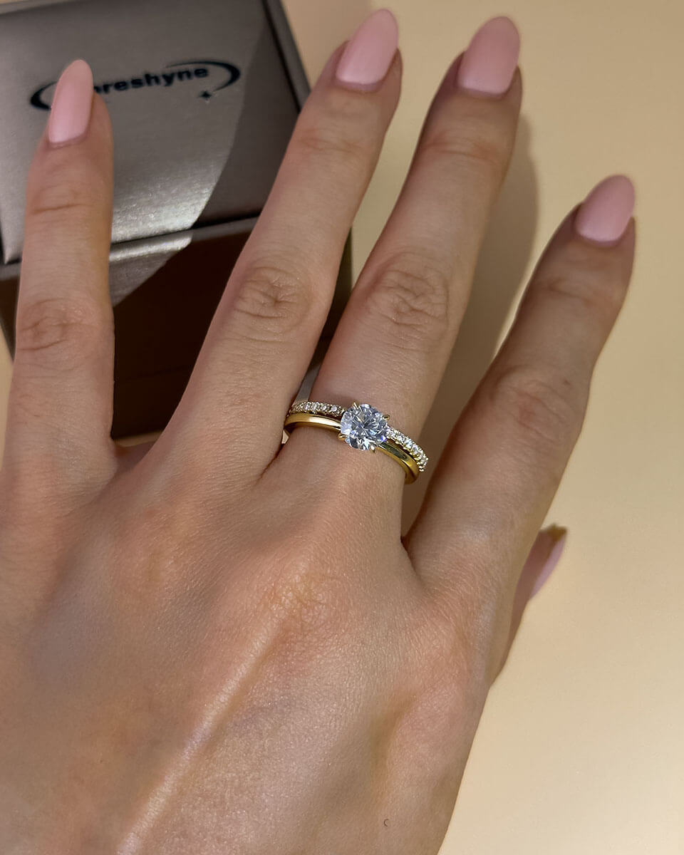 Diamond Rings with Small Diamonds – Stackable Companion-Opreshyne