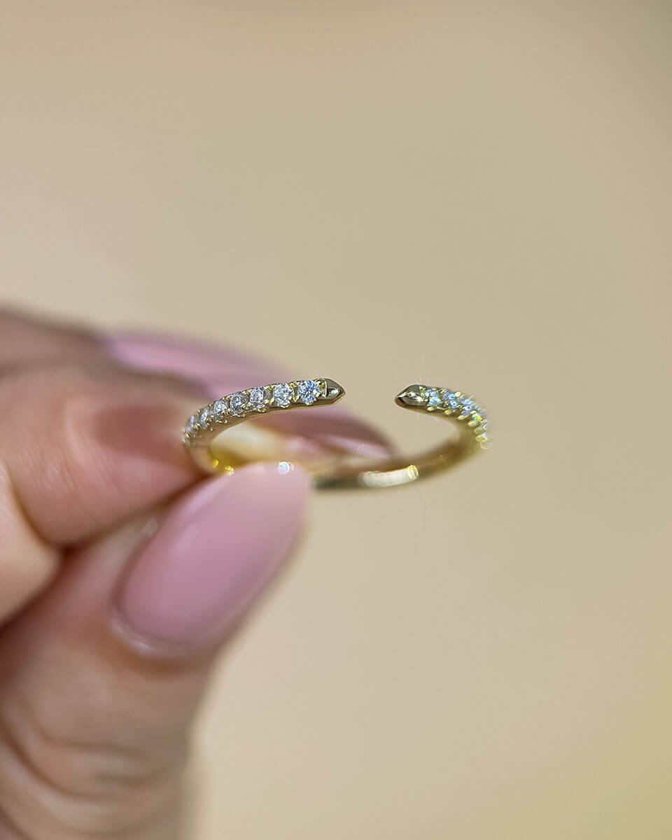 Diamond Rings with Small Diamonds – Stackable Companion-Opreshyne