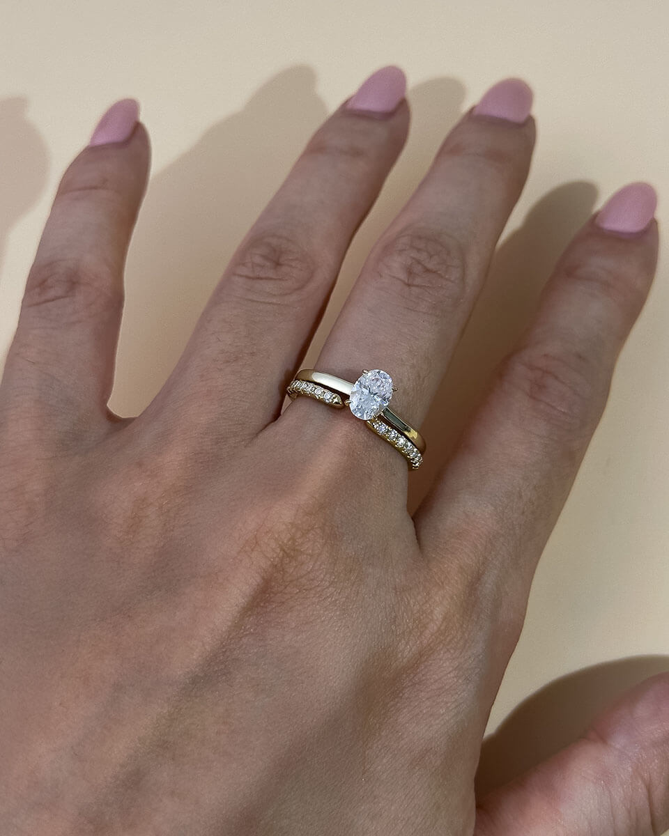 Diamond Rings with Small Diamonds – Stackable Companion-Opreshyne