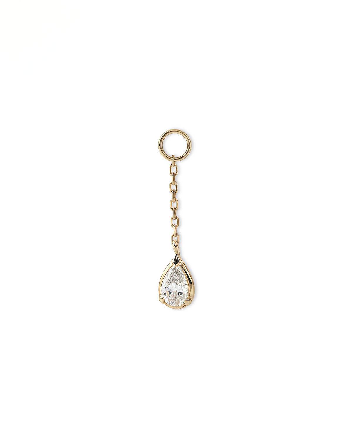Diamond Drop Earrings | Five Shape Lab Grown Diamond Charms in 14K Gold