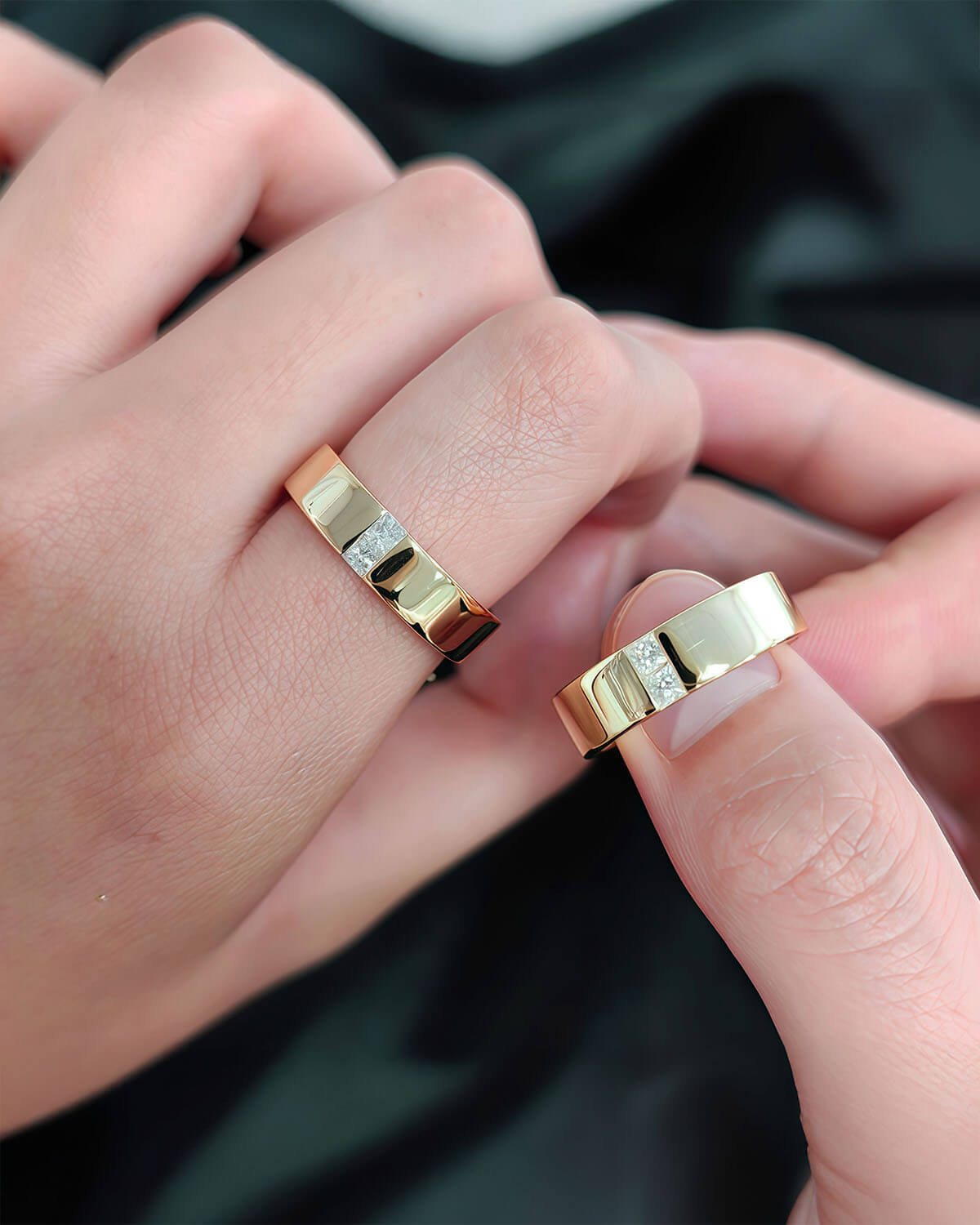 Novi Promise – Princess Cut Ring Set
