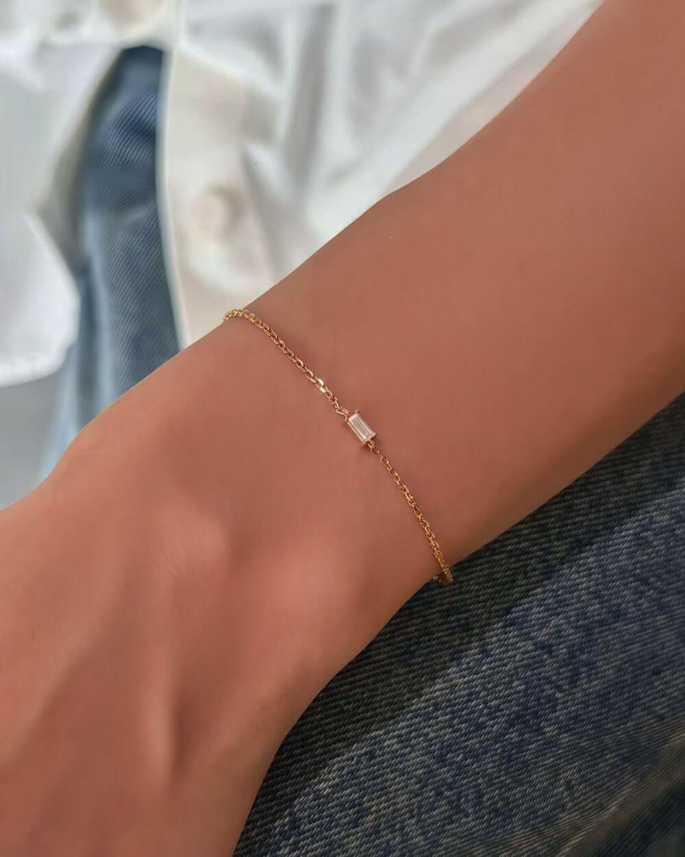 Celestia Prism - Emerald Cut Bracelet