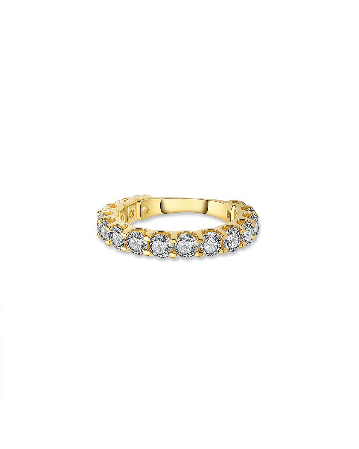 Gold Full Moissanite Diamond Ring-Opreshyne