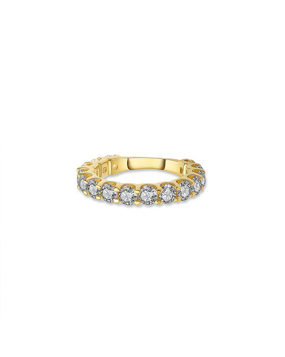 Gold Full Moissanite Diamond Ring-Opreshyne