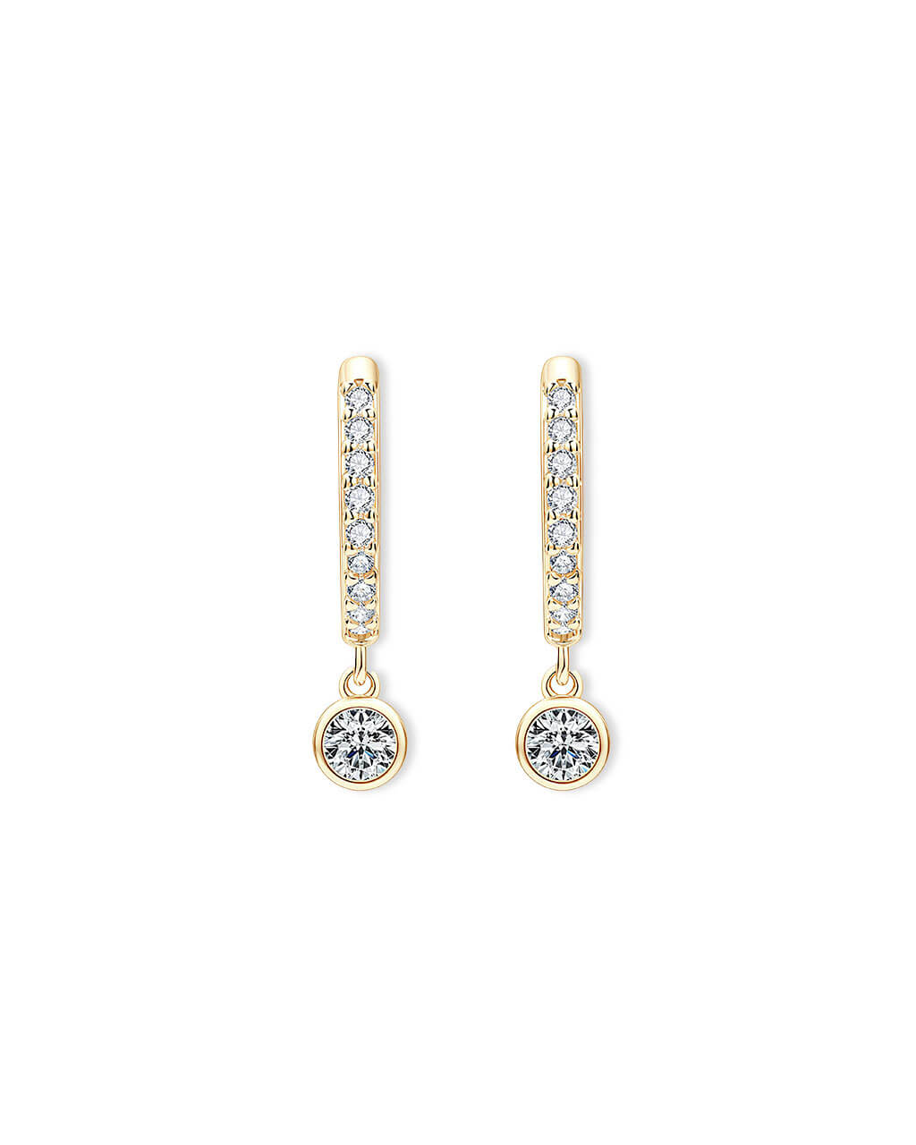 Liberty Orbit- Full Pavé Hoop Earrings-Opreshyne