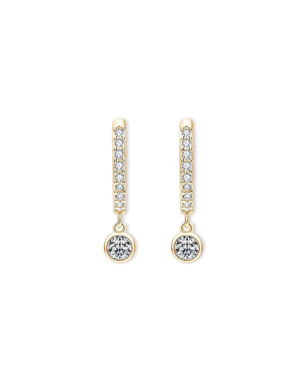 Liberty Orbit- Full Pavé Hoop Earrings-Opreshyne