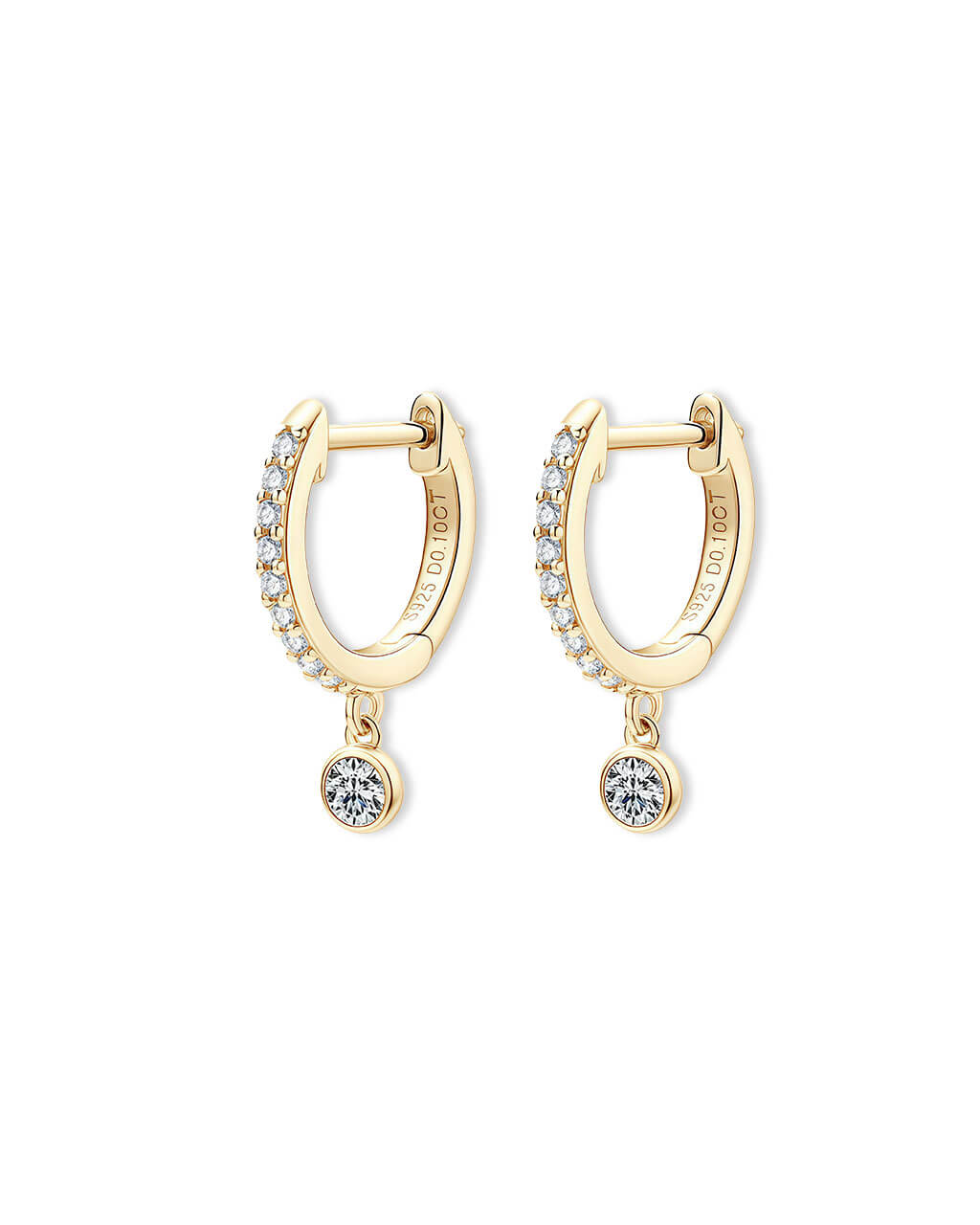 Liberty Orbit- Full Pavé Hoop Earrings-Opreshyne