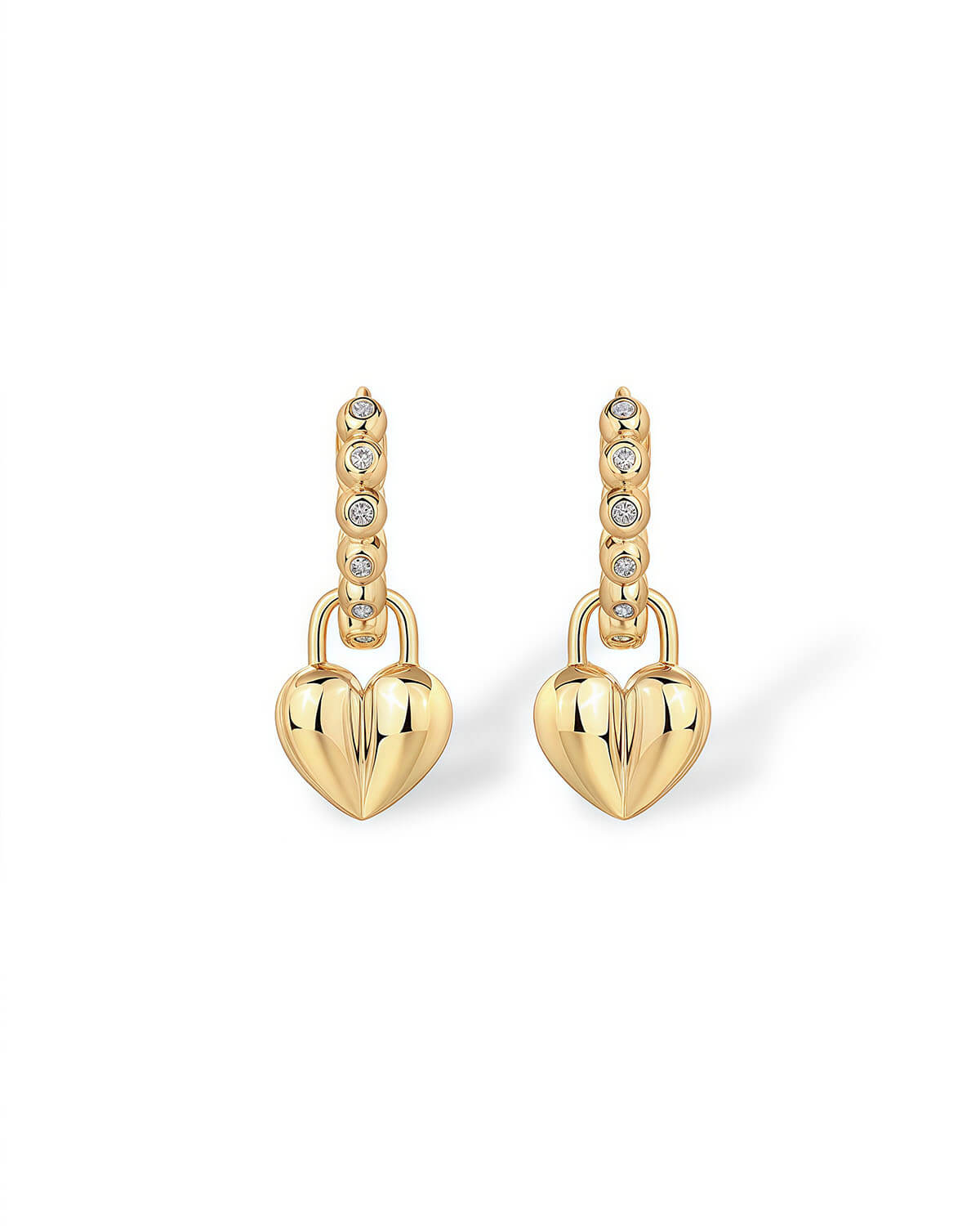 Heart Diamond Earrings – Timeless Elegance with a Touch of Romance-Opreshyne