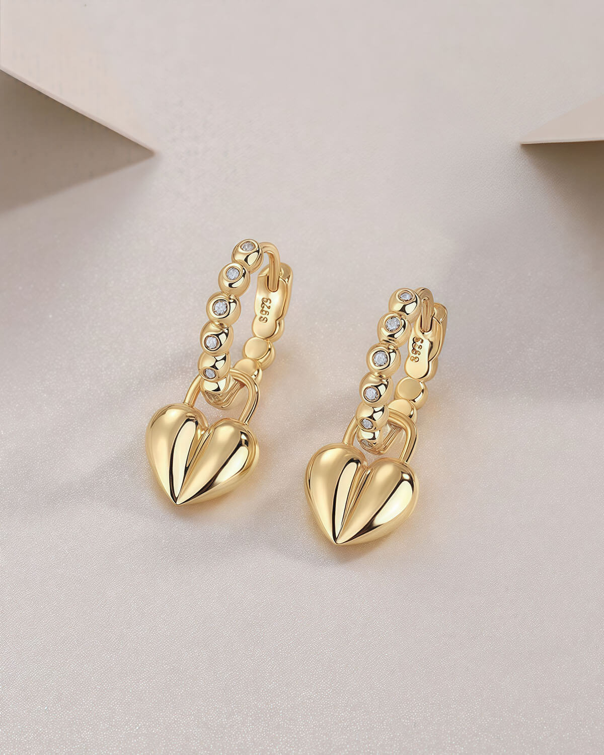 Heart Diamond Earrings – Timeless Elegance with a Touch of Romance-Opreshyne