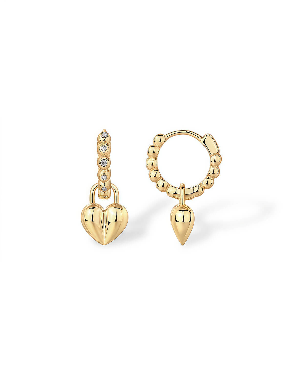 Heart Diamond Earrings – Timeless Elegance with a Touch of Romance-Opreshyne