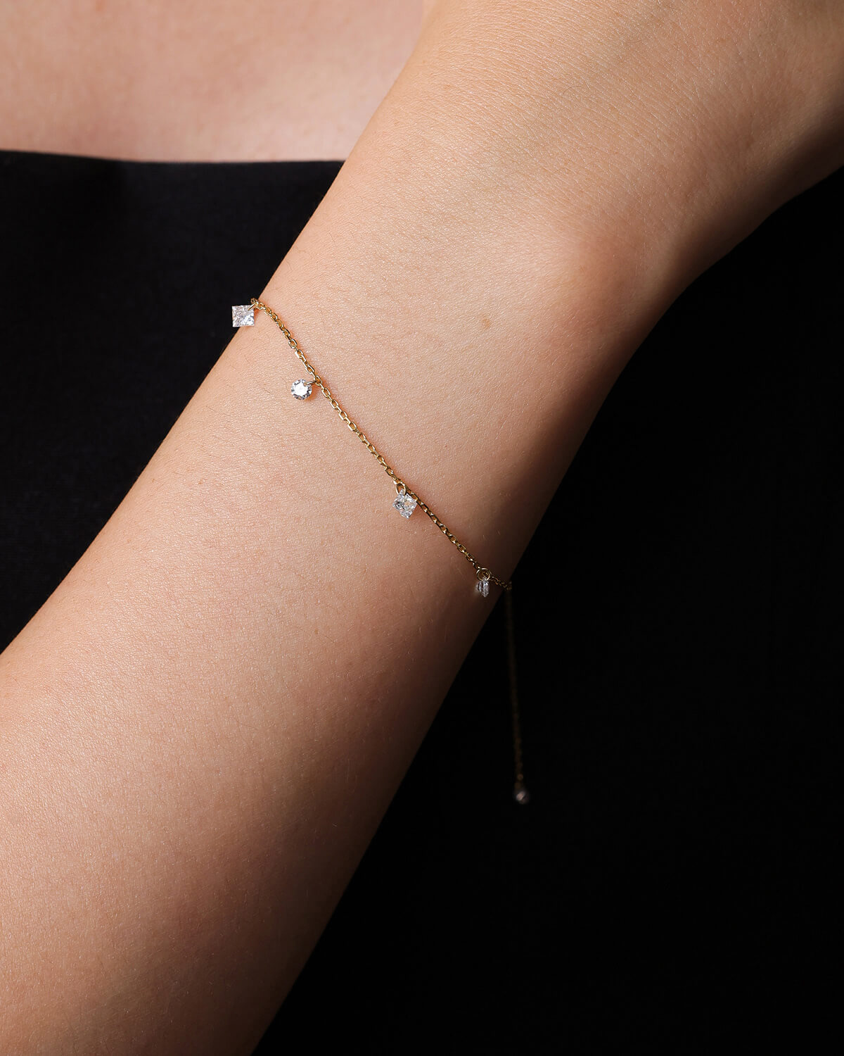 Elysia Diamond Drop Bracelet