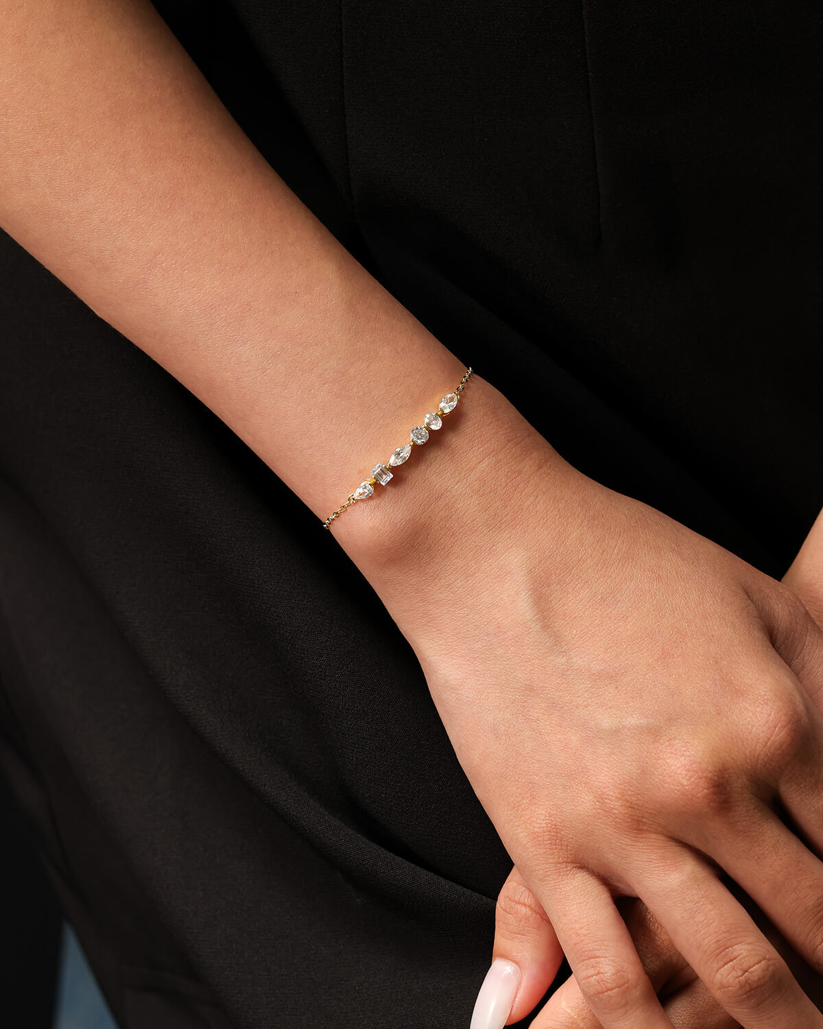 Elara Multi Shape Diamond Bracelet