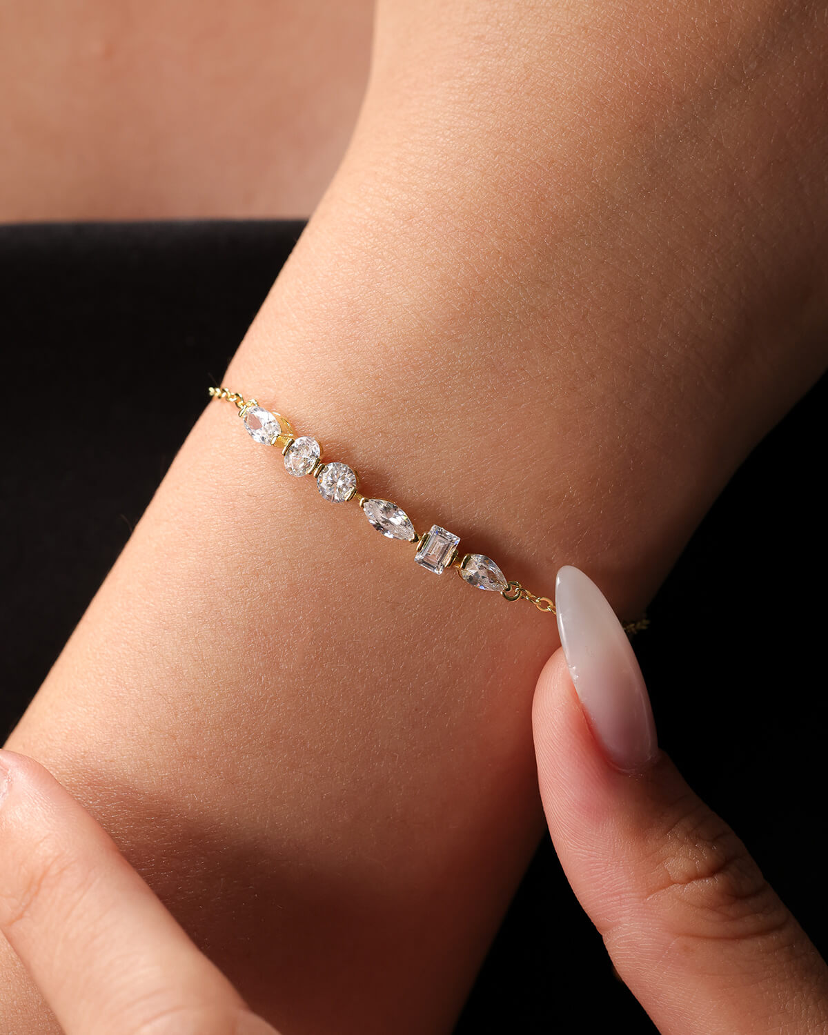 Elara Multi Shape Diamond Bracelet