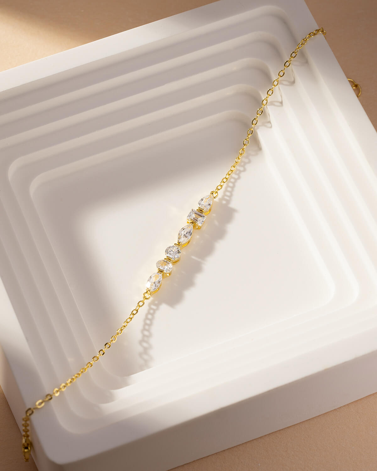Elara Multi Shape Diamond Bracelet