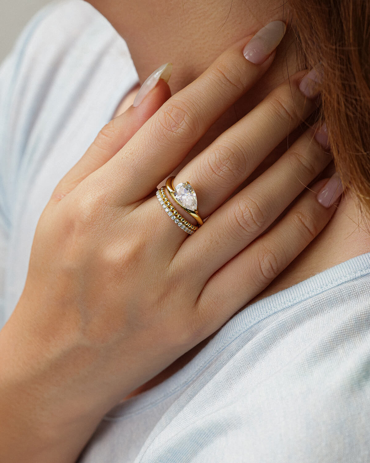 Sienna Beaded Diamond Eternity Ring